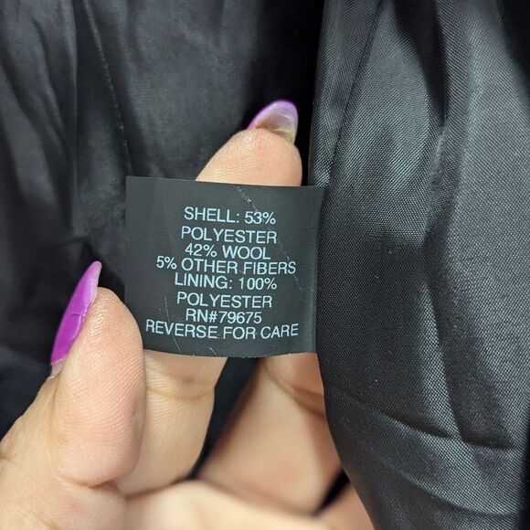 Michael Kors Size Medium NWT Leopard Print Wool Blend Pea Coat - Picture 6 of 6